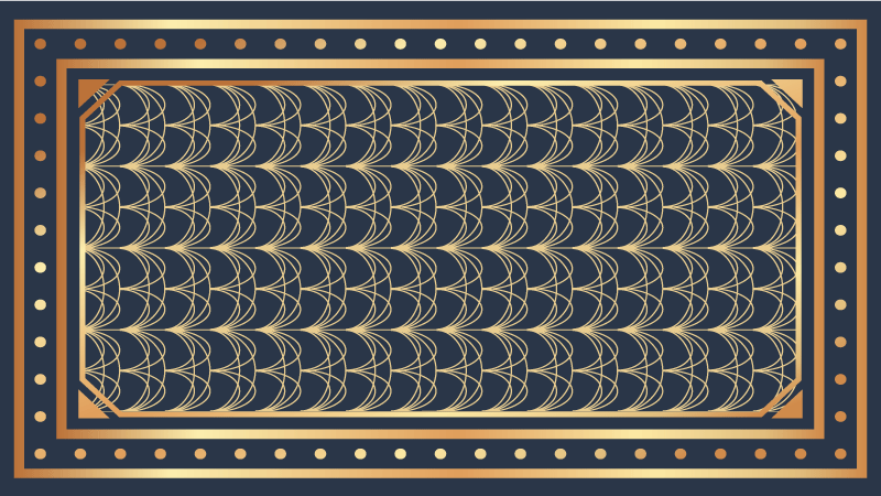 Elegante bølgemønstre vinyl teppe geometrisk - Tenstickers