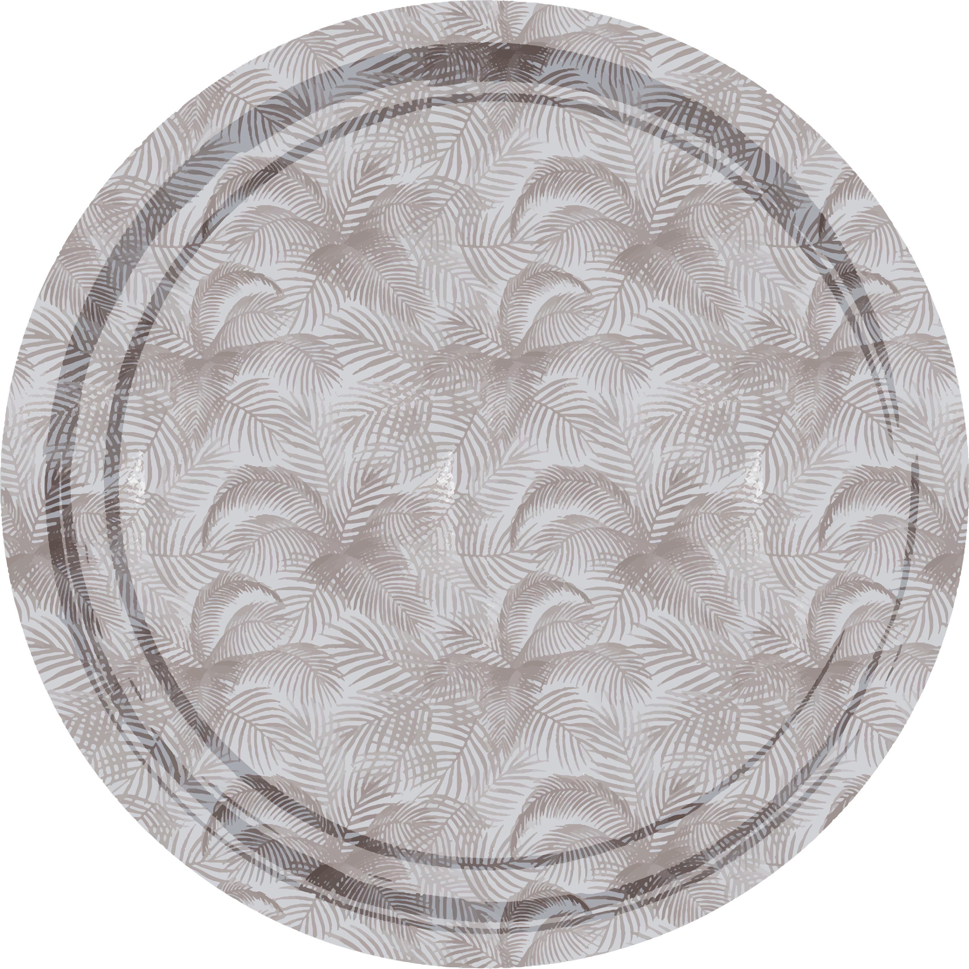 Botanisk overlegg vinyl teppe blomster og planter - Tenstickers