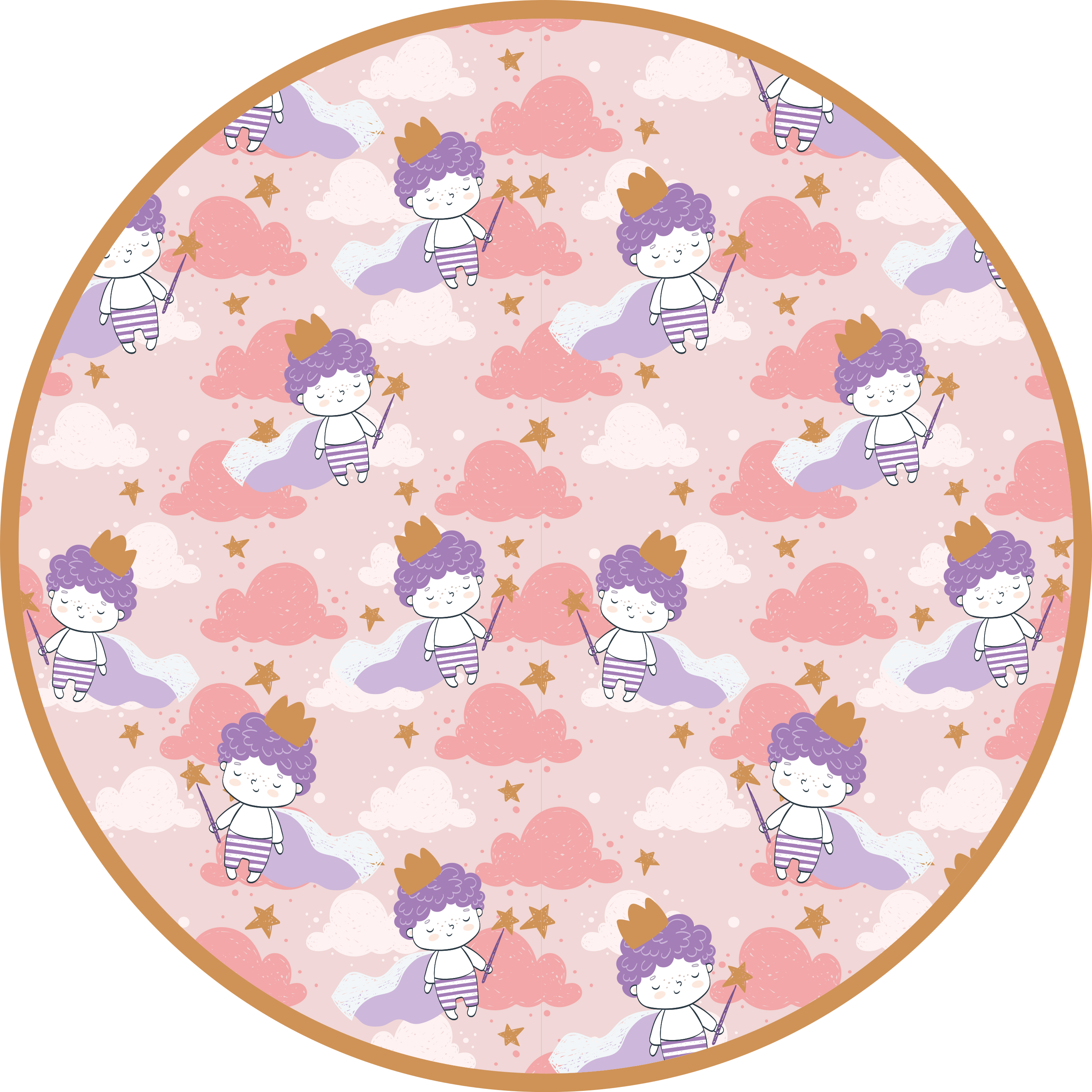 Magisk skyrike vinyl teppe spedbarn - Tenstickers