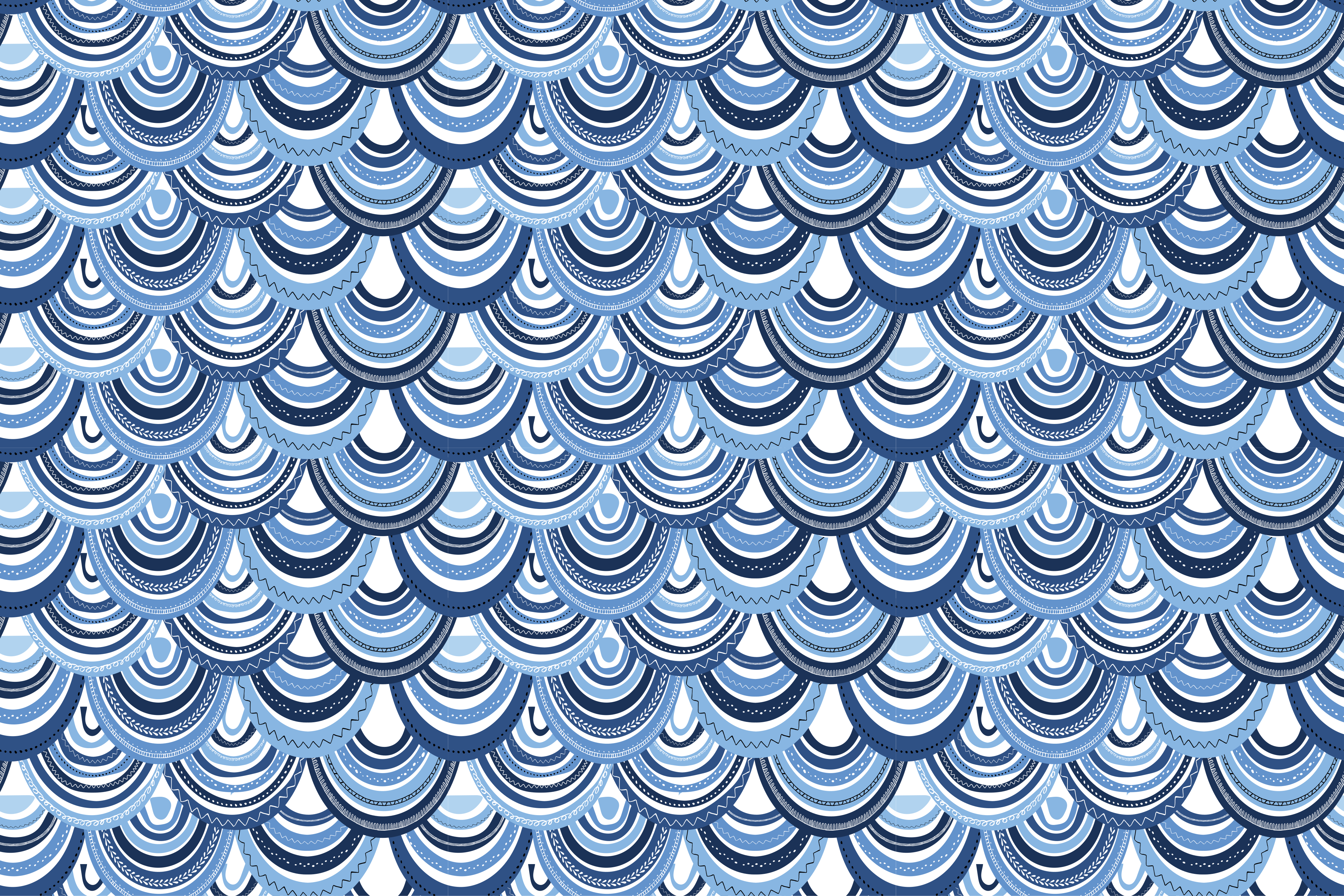 Bølgemønster vinyl teppe geometrisk - Tenstickers