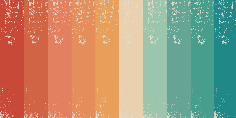 Retro stripet regnbue vinyl teppe vintage - Tenstickers