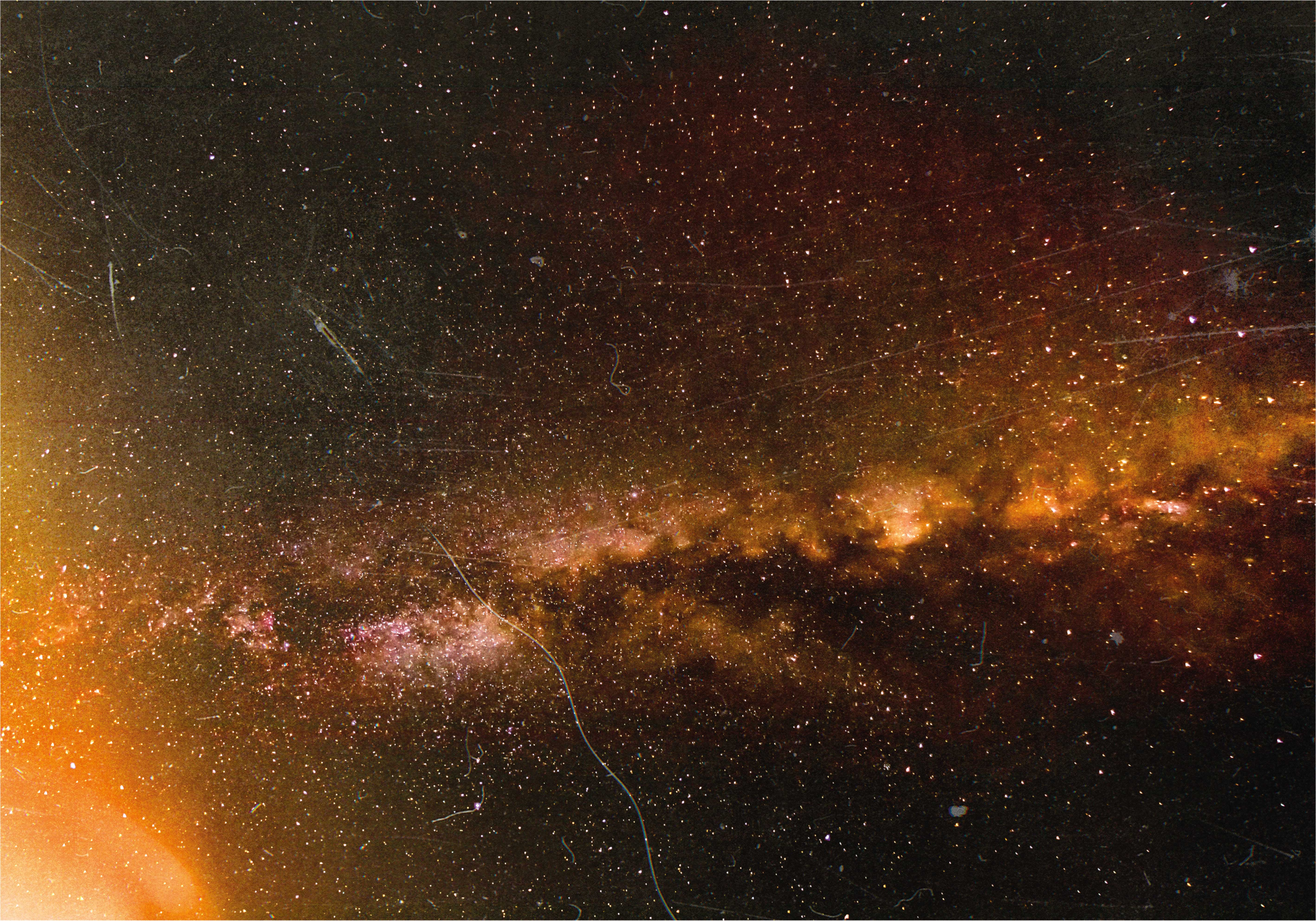 Kosmisk galaksevisning vinyl teppe stjerner - Tenstickers