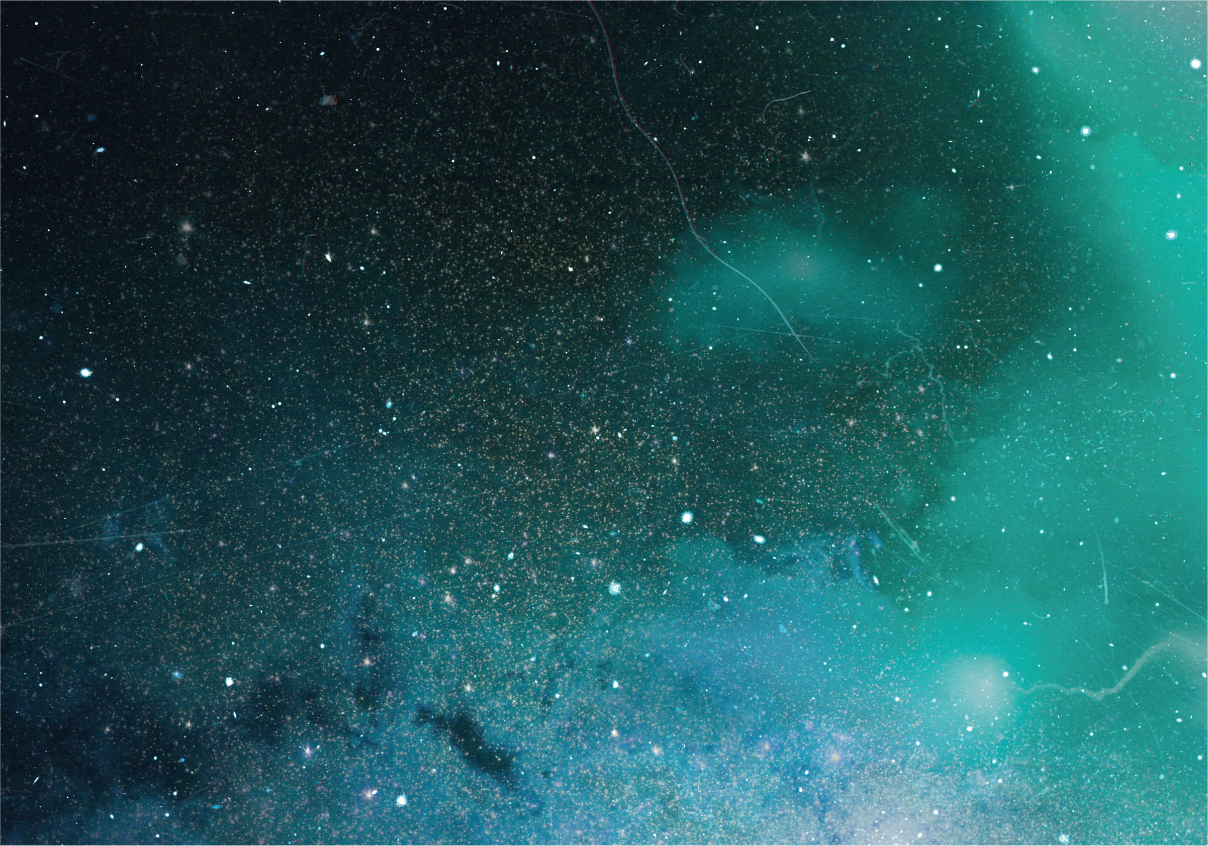 Blått og grønt meteorregn vinyl teppe natur - Tenstickers