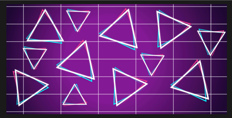 Levende trekantmønster vinyl teppe geometrisk - Tenstickers