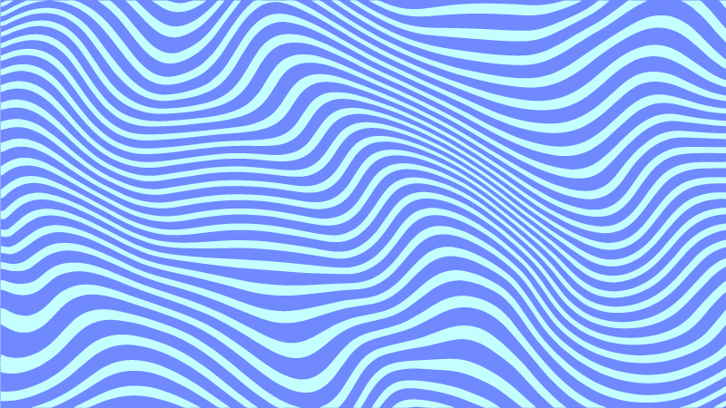 Flytende blå bølger vinyl teppe geometrisk - Tenstickers