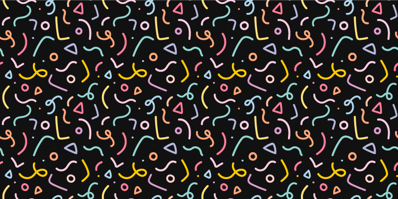 Fargerike abstrakte virvler vinyl teppe geometrisk - Tenstickers