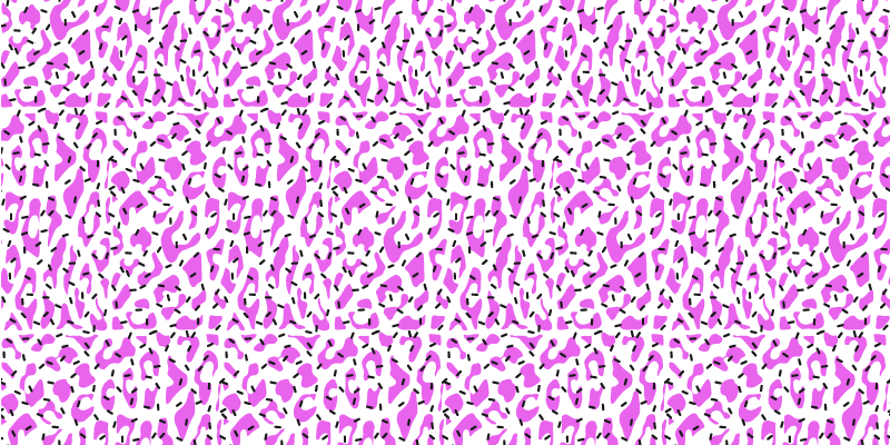 Fuchsia leopardmønster vinyl teppe dyreavtrykk - Tenstickers