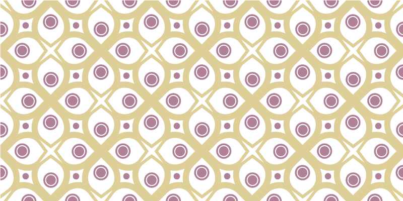 Geometriske sirkler mønster vinyl teppe mosaikk - Tenstickers