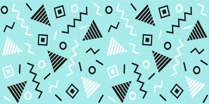 Skjemaordning vinyl teppe geometrisk - Tenstickers