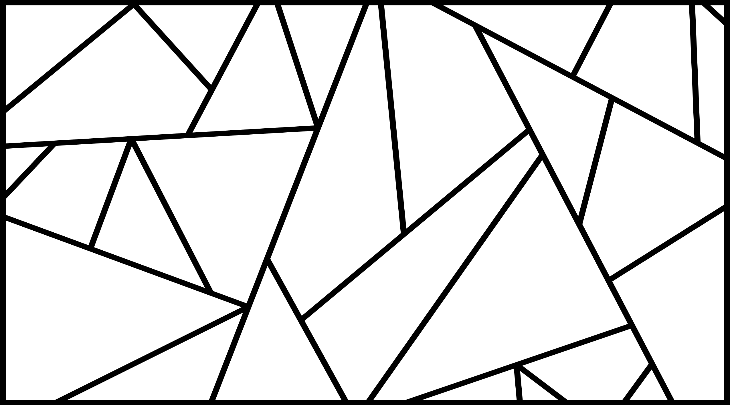 Svarte og hvite trekanter vinylteppe - Tenstickers