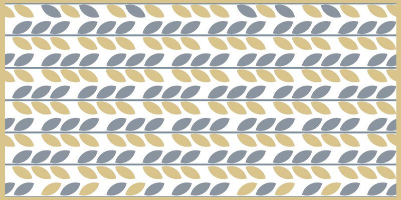 Bladrike mønsterstriper vinyl teppe natur - Tenstickers