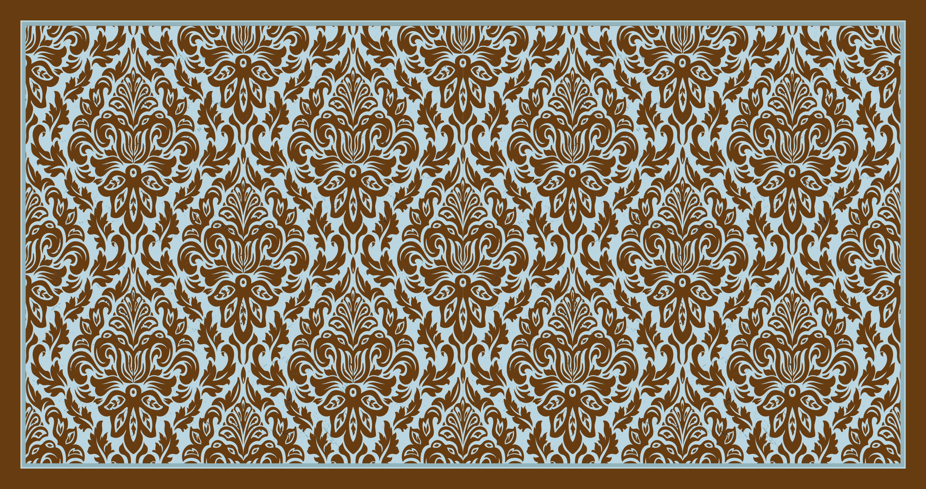 Elegant blomsteroppsats vinyl teppe vintage - Tenstickers