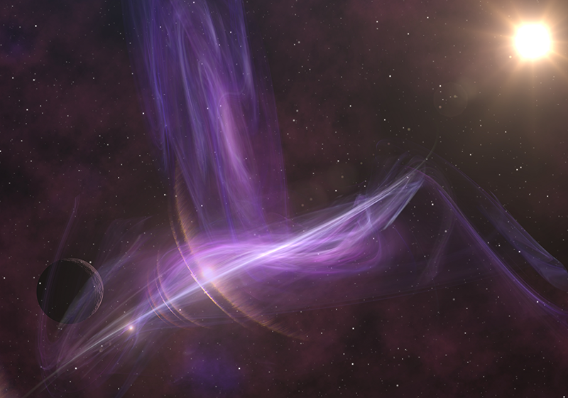 Galaktisk drømmelandskap Vinyl teppe flere barn - Tenstickers