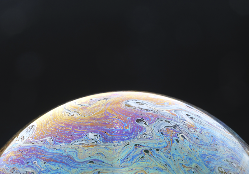 Kosmisk fargekule vinyl teppe stue - Tenstickers