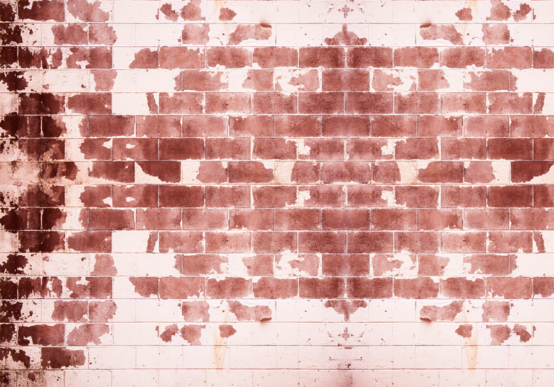 Rustikt mursteinsmotiv Vinyl teppe steiner - Tenstickers