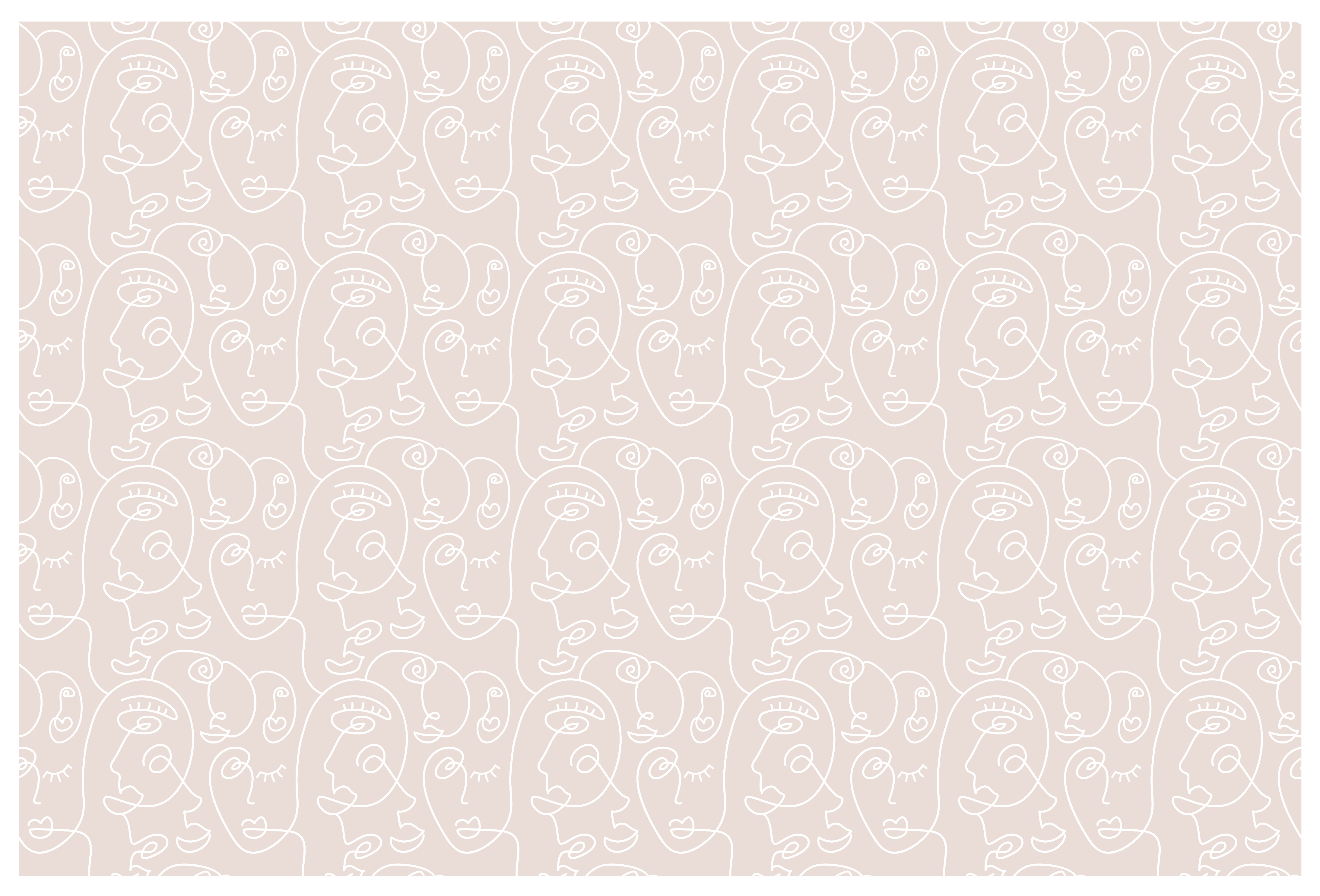 Minimalistiske linjeflater vinyl teppe moderne - Tenstickers