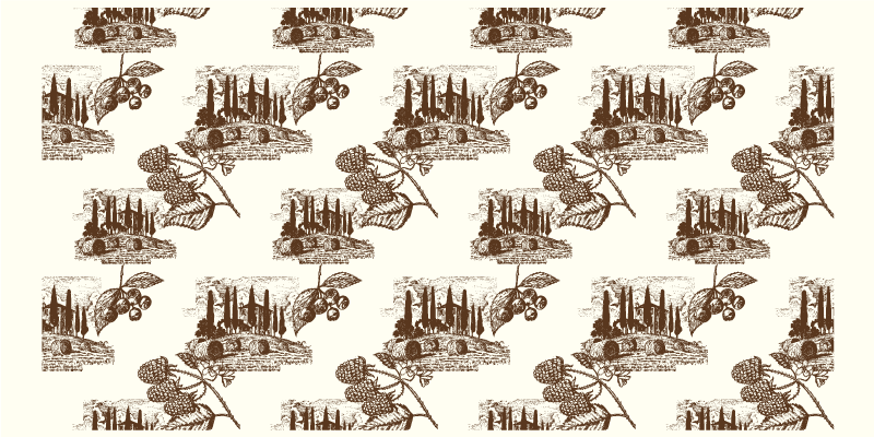 Elegant beige scene vinyl teppe vintage - Tenstickers