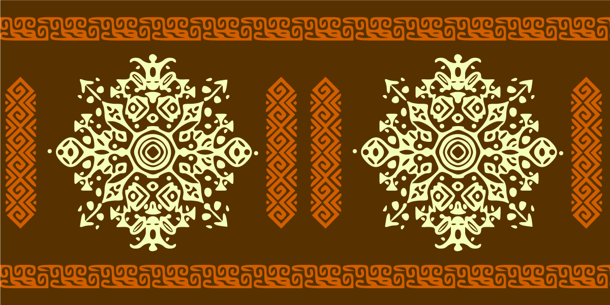 Mandala motiv ensemble vinyl teppe mandala - Tenstickers