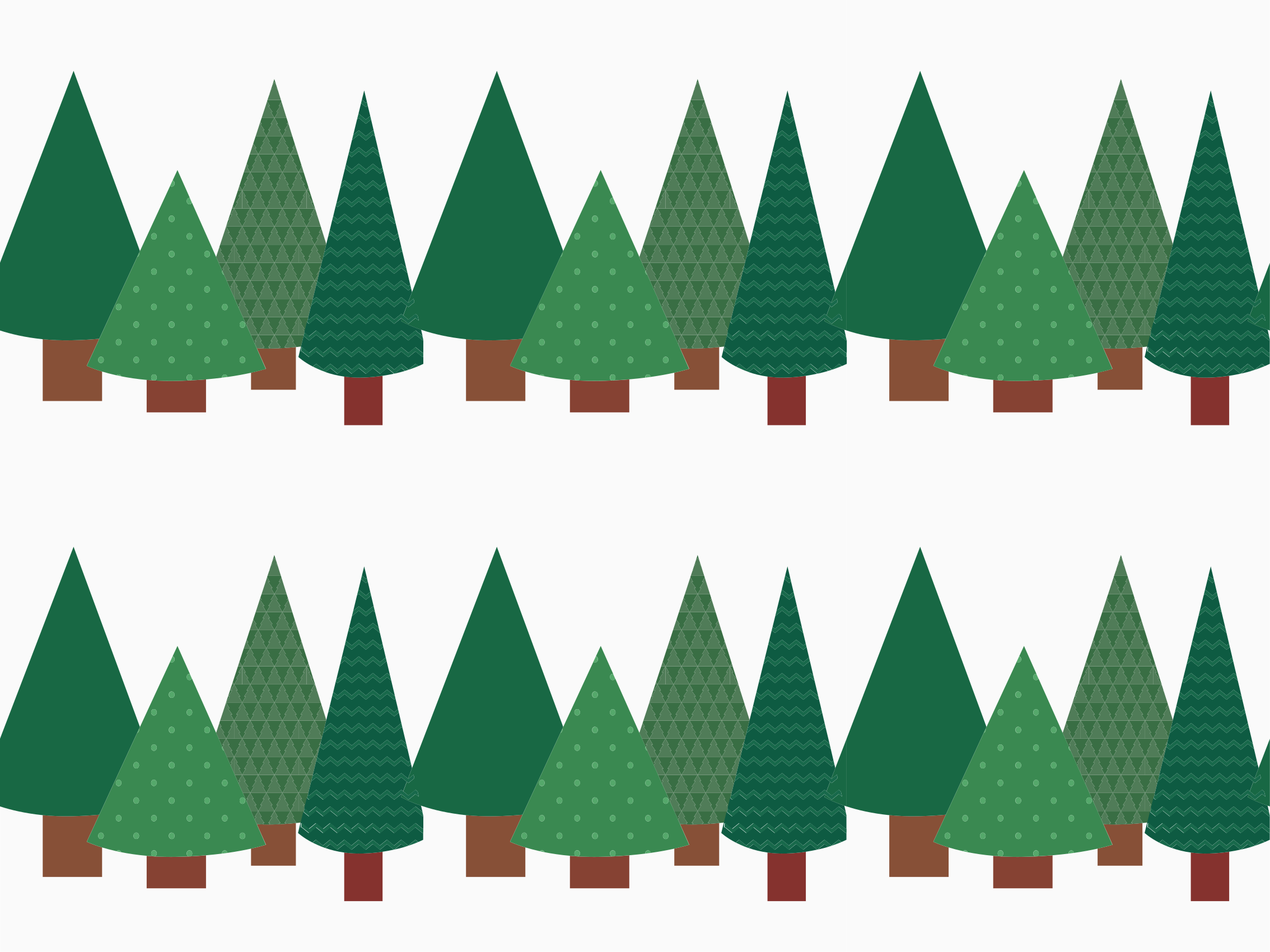 Patchwork juletre mønster vinyl teppe vintage - Tenstickers