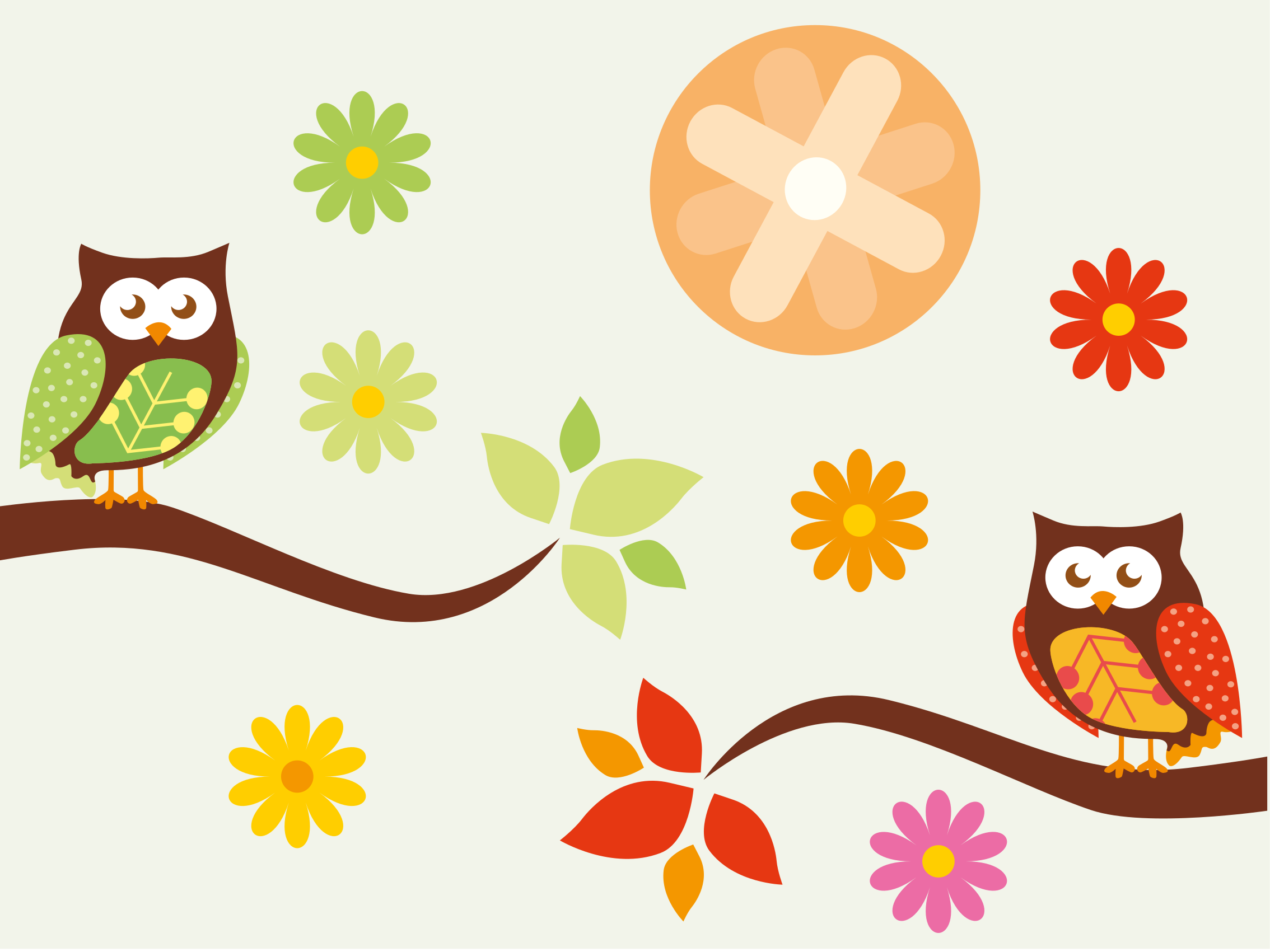 Lappeteppe dyreugledesign vinyl teppe dyr - Tenstickers