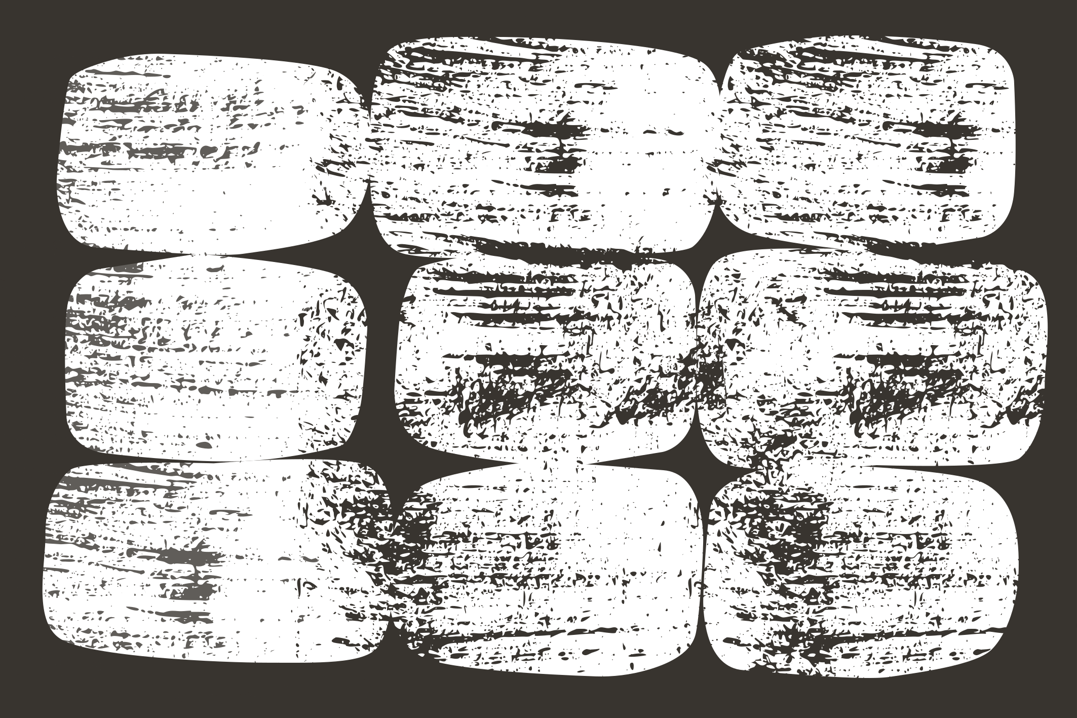 Teksturerte monokrome blokker rektangulære vinylteppe - Tenstickers