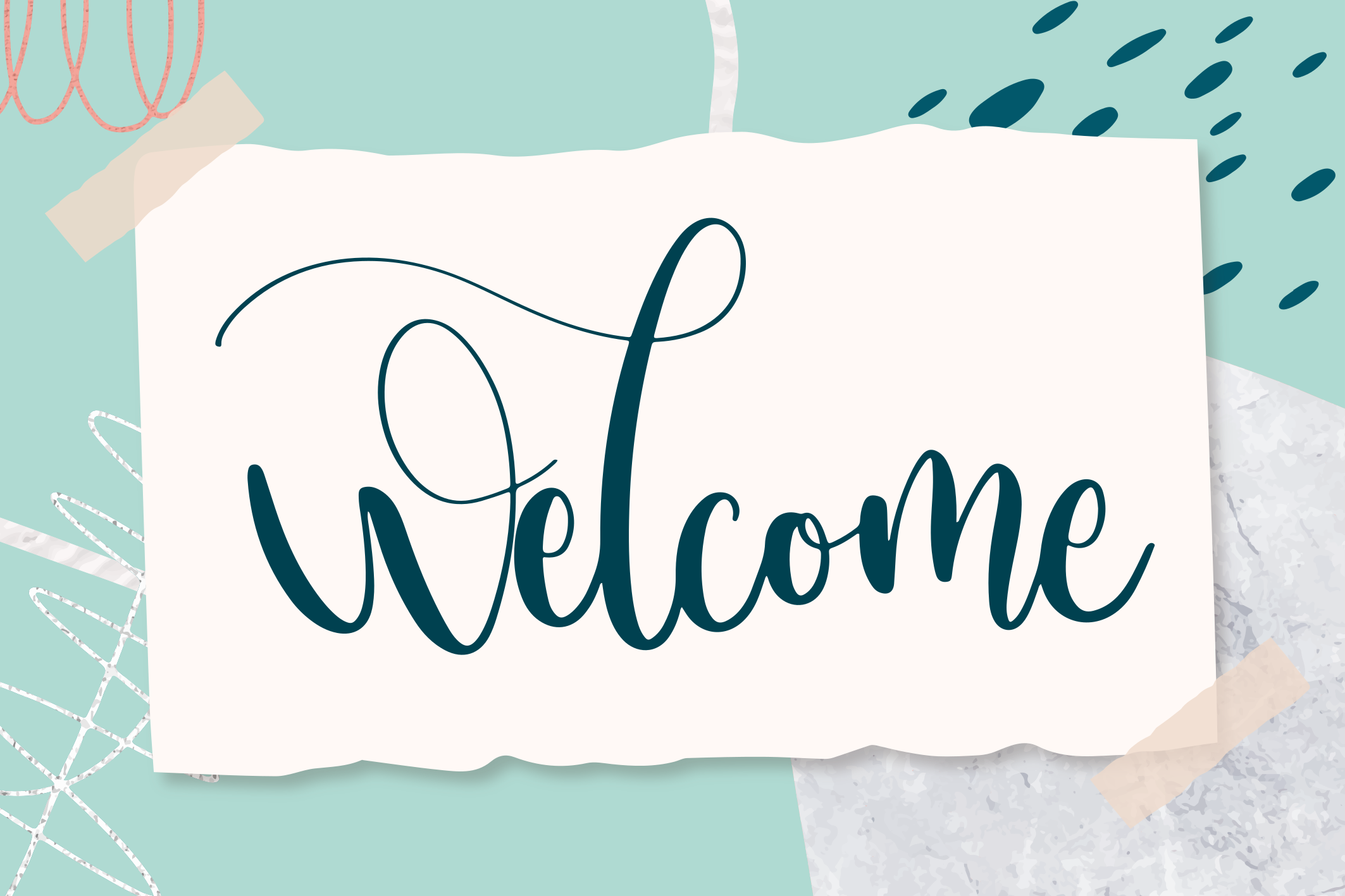 Elegant inngangstekst vinyl teppe sagn og tekster - Tenstickers