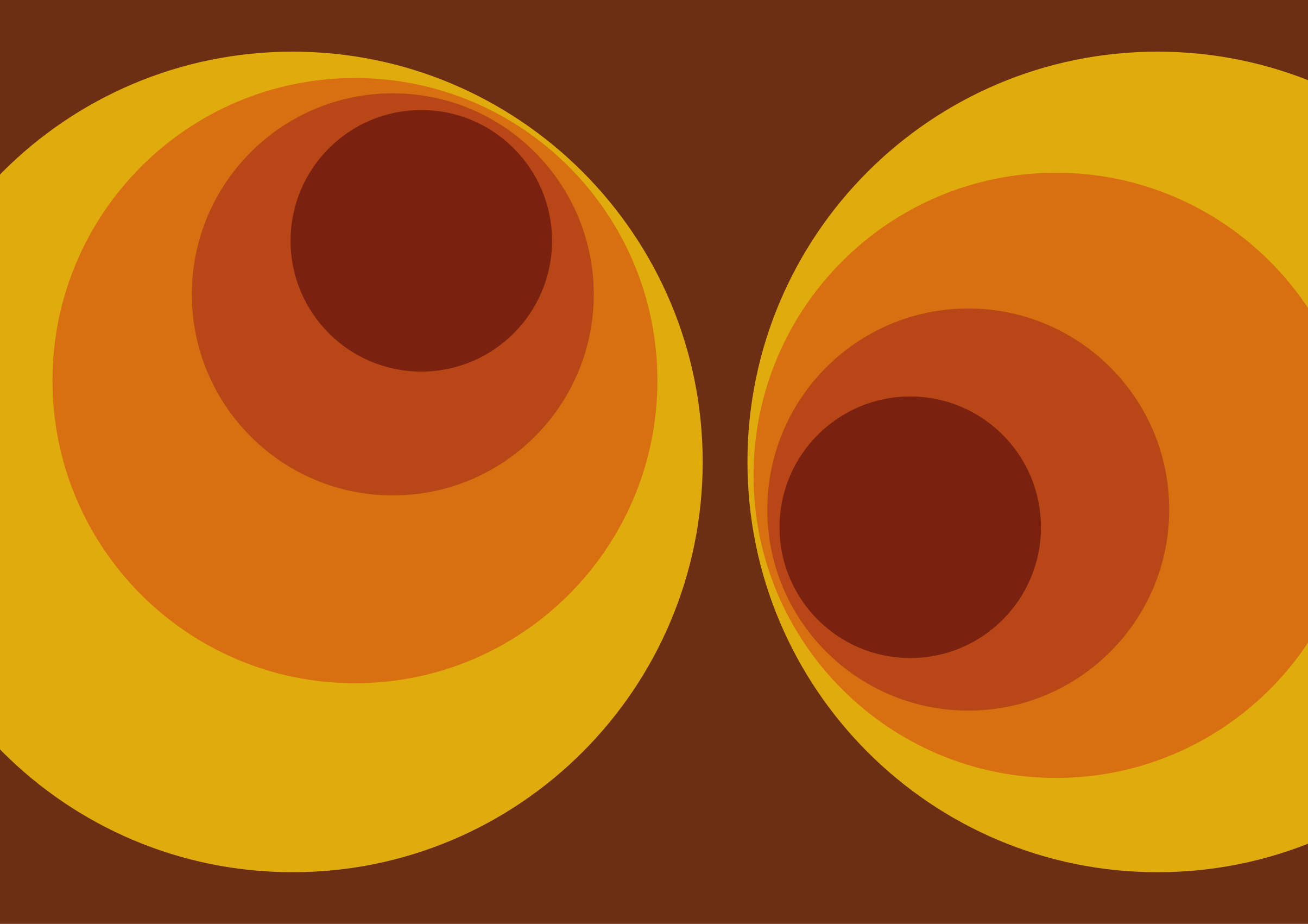 70-talls sirkulære oransje mønstre vinyl teppe vintage - Tenstickers