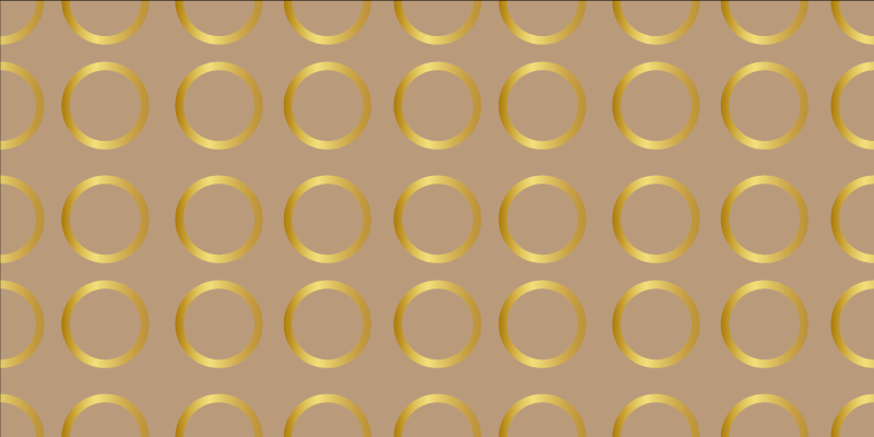 Vinyl teppe geometrisk sirkulært mønster - Tenstickers