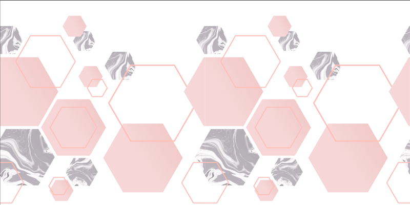 Marmorerte sekskanter mosaikk vinyl teppe - Tenstickers