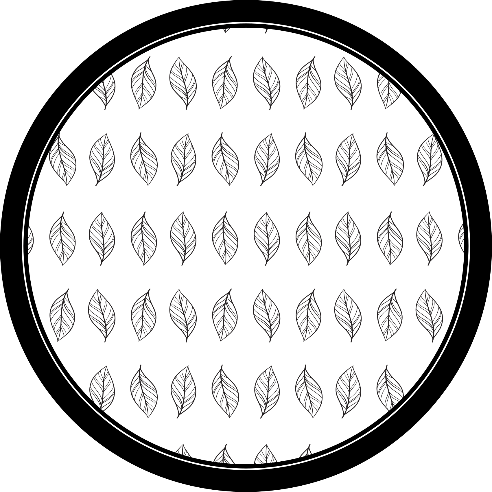 Botanisk oversikt blomst vinyltepper - Tenstickers