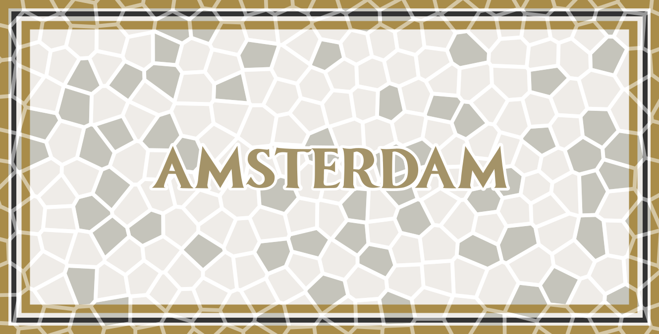 Amsterdam mosaikk mosaikk vinyl teppe - Tenstickers