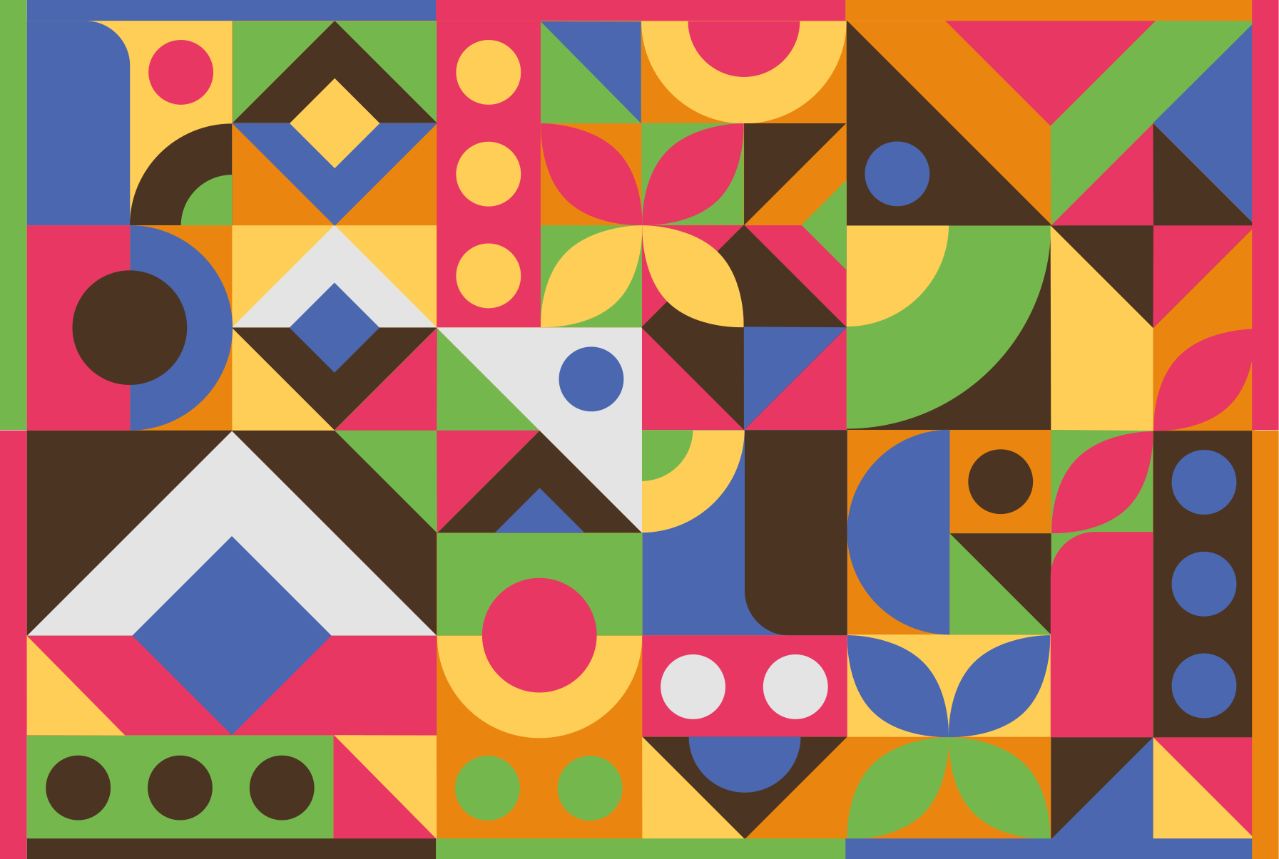 Fargerik abstrakt stil vinyl teppe stue - Tenstickers