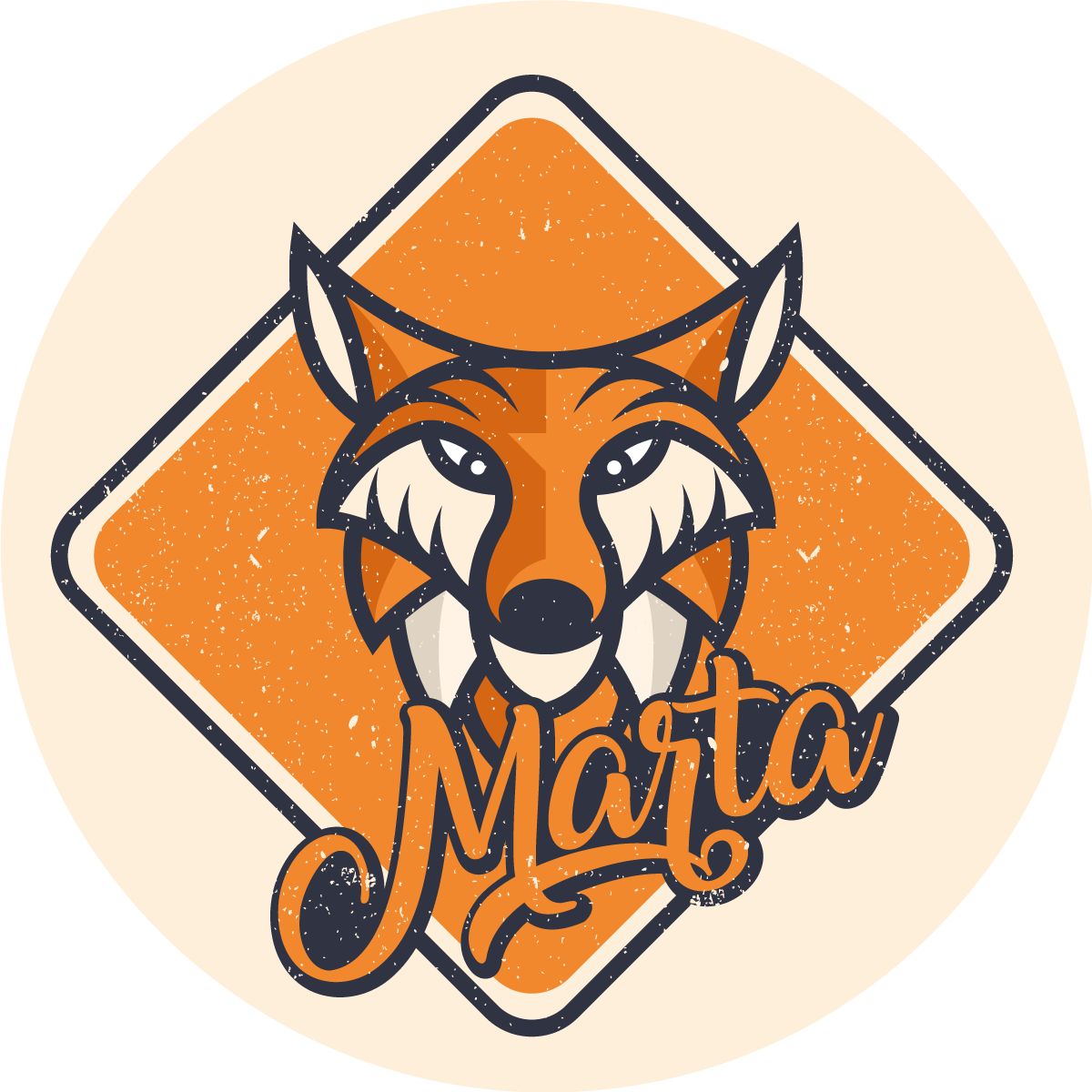 Tilpassbar smart rev vinyl teppe med navn - Tenstickers