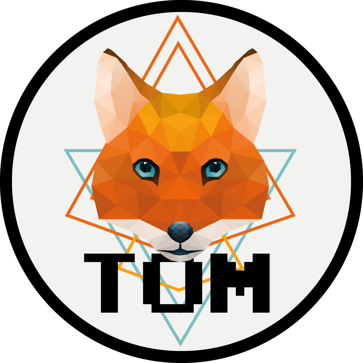 Geometrisk revesirkel vinyl teppe med navn - Tenstickers