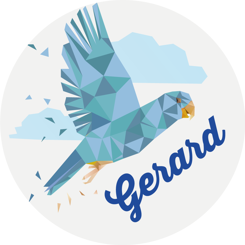 Tilpasset geometrisk ørn vinyl teppe med navn - Tenstickers