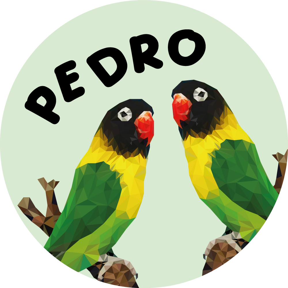 Tilpassbare dvergpapegøyer vinyl teppe med navn - Tenstickers