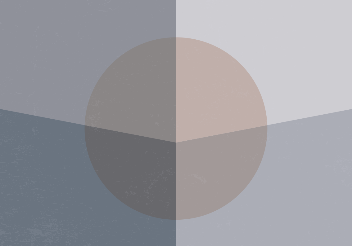 Overlappende sirkler vinyl teppe geometrisk - Tenstickers