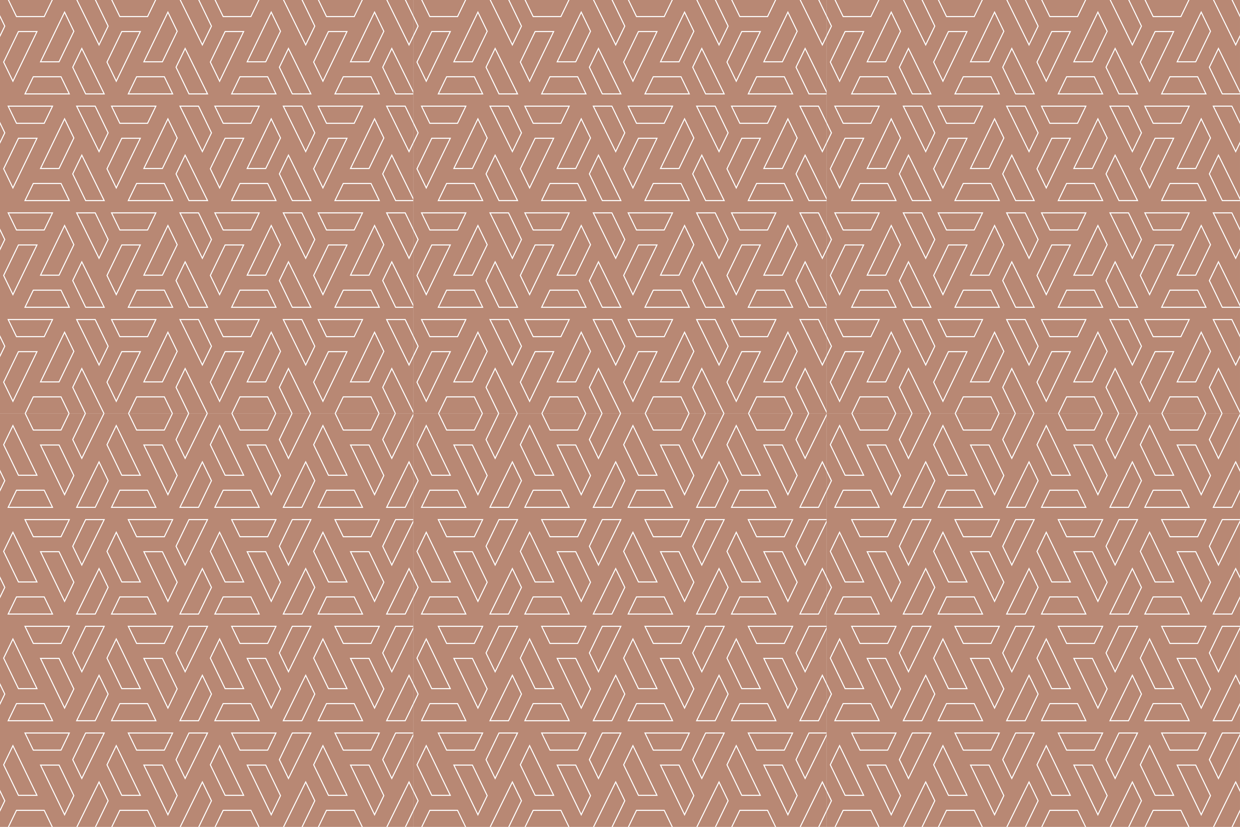 Terrakotta rektangulært mønster vinyl teppe geometrisk - Tenstickers