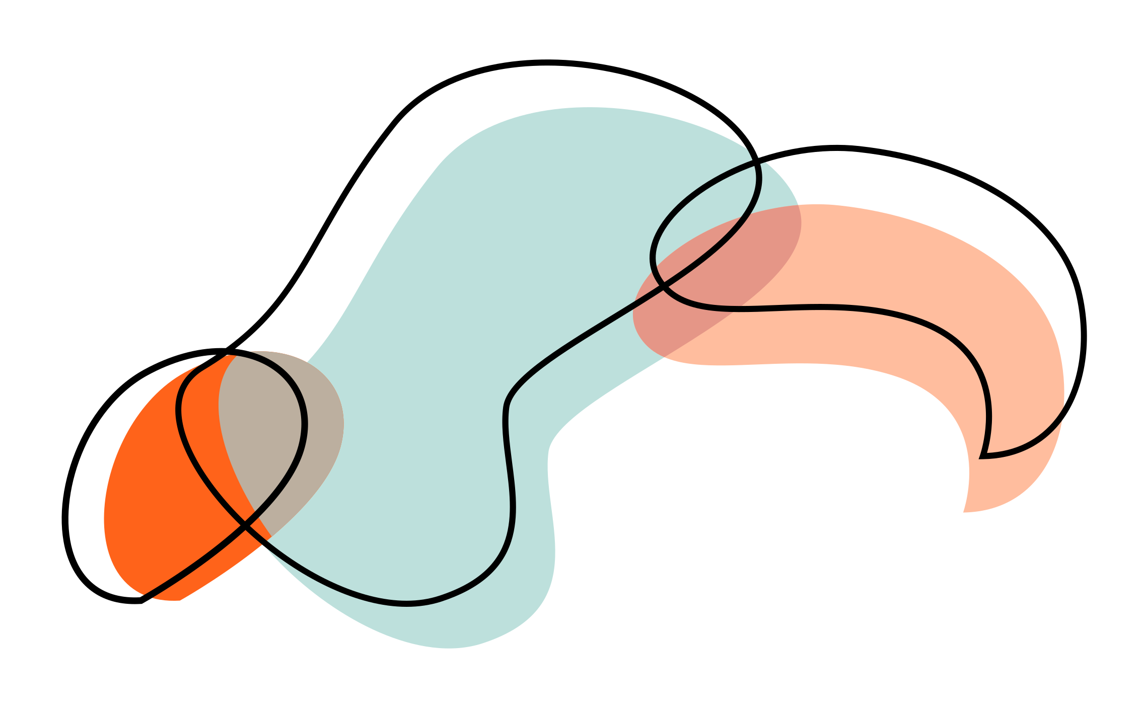 Abstrakte geometriske former minimalistiske vinylteppe - Tenstickers