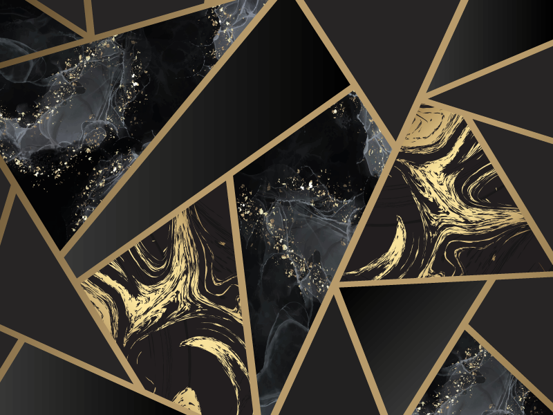 Geometrisk grått og svart diamantmønster vinyl teppe geometrisk - Tenstickers