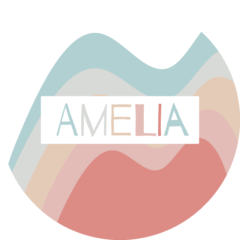 Custom Striped Name Design egent navn vinylteppe - Tenstickers