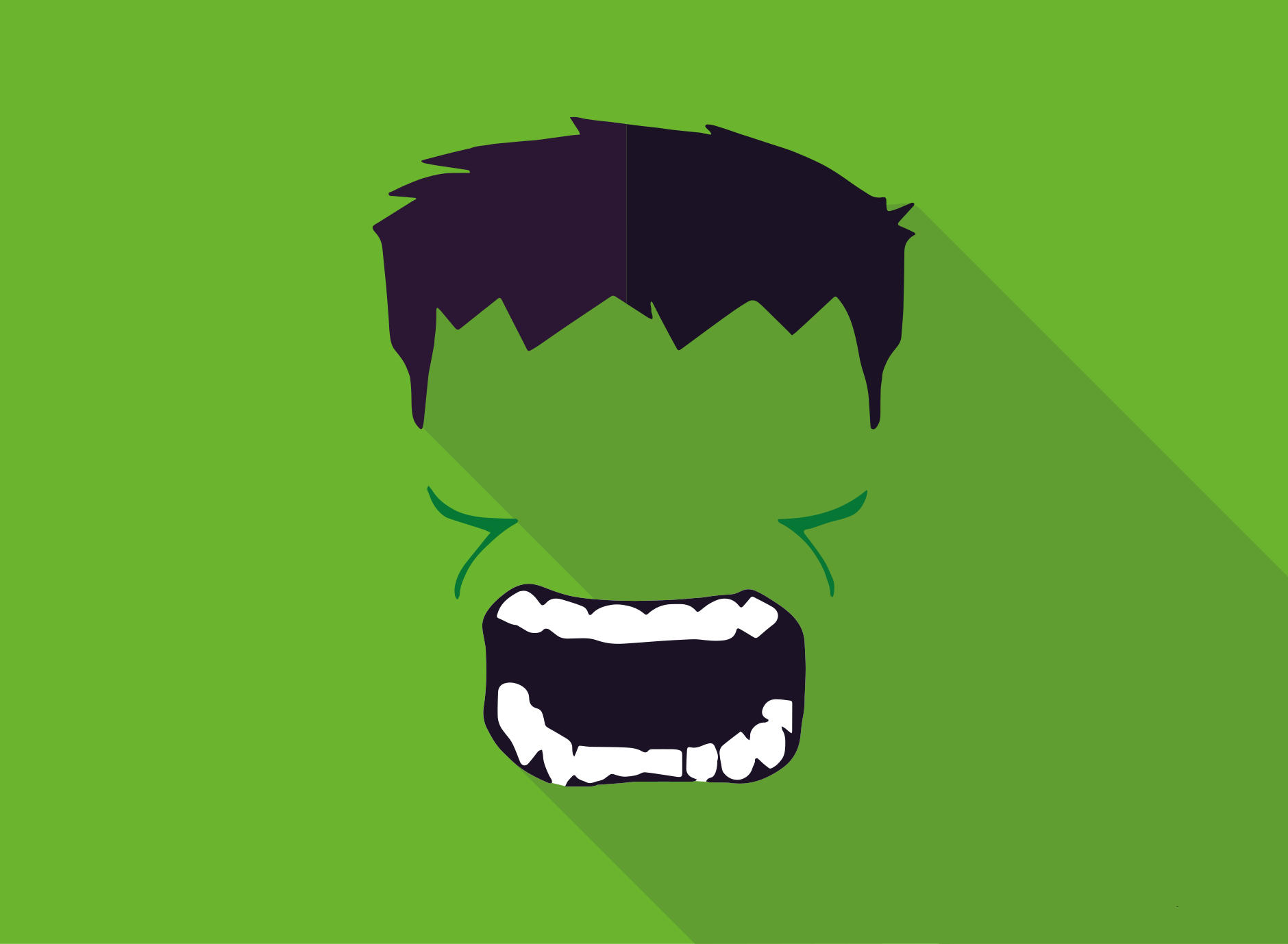 Grønn superhelt Vinyl teppe flere barn - Tenstickers