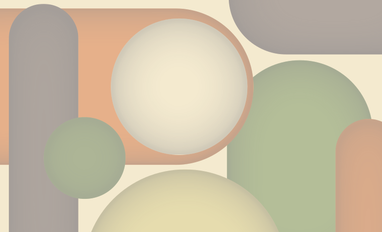 Vinyl teppe moderne sirkulære mønstre - Tenstickers