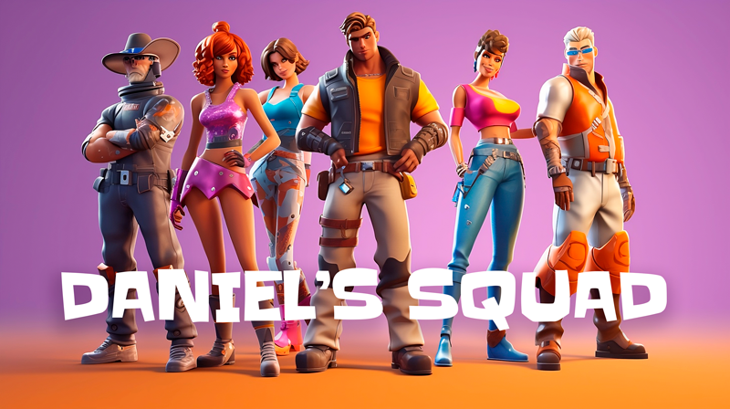 En gjeng med figurer soveroms vinylteppe - Tenstickers