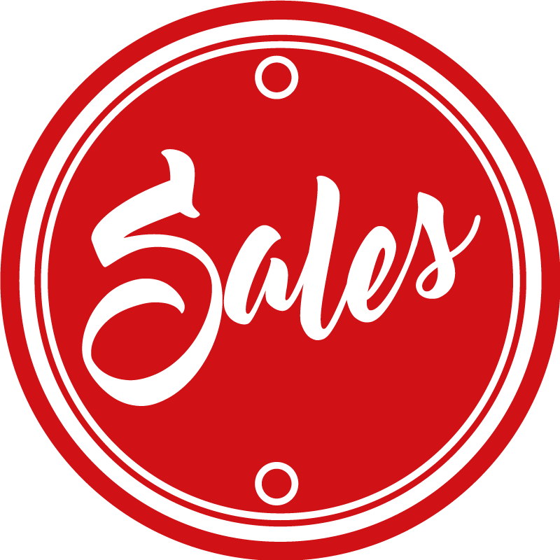 Rød sirkel tekst salg runde vinylteppe - Tenstickers