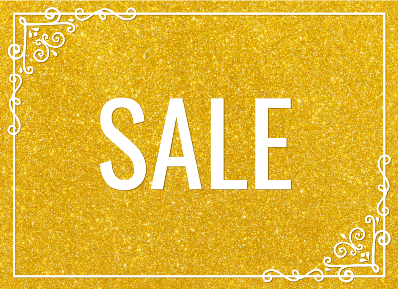 Salg gylden glitter tekstur rektangulære vinylteppe - Tenstickers