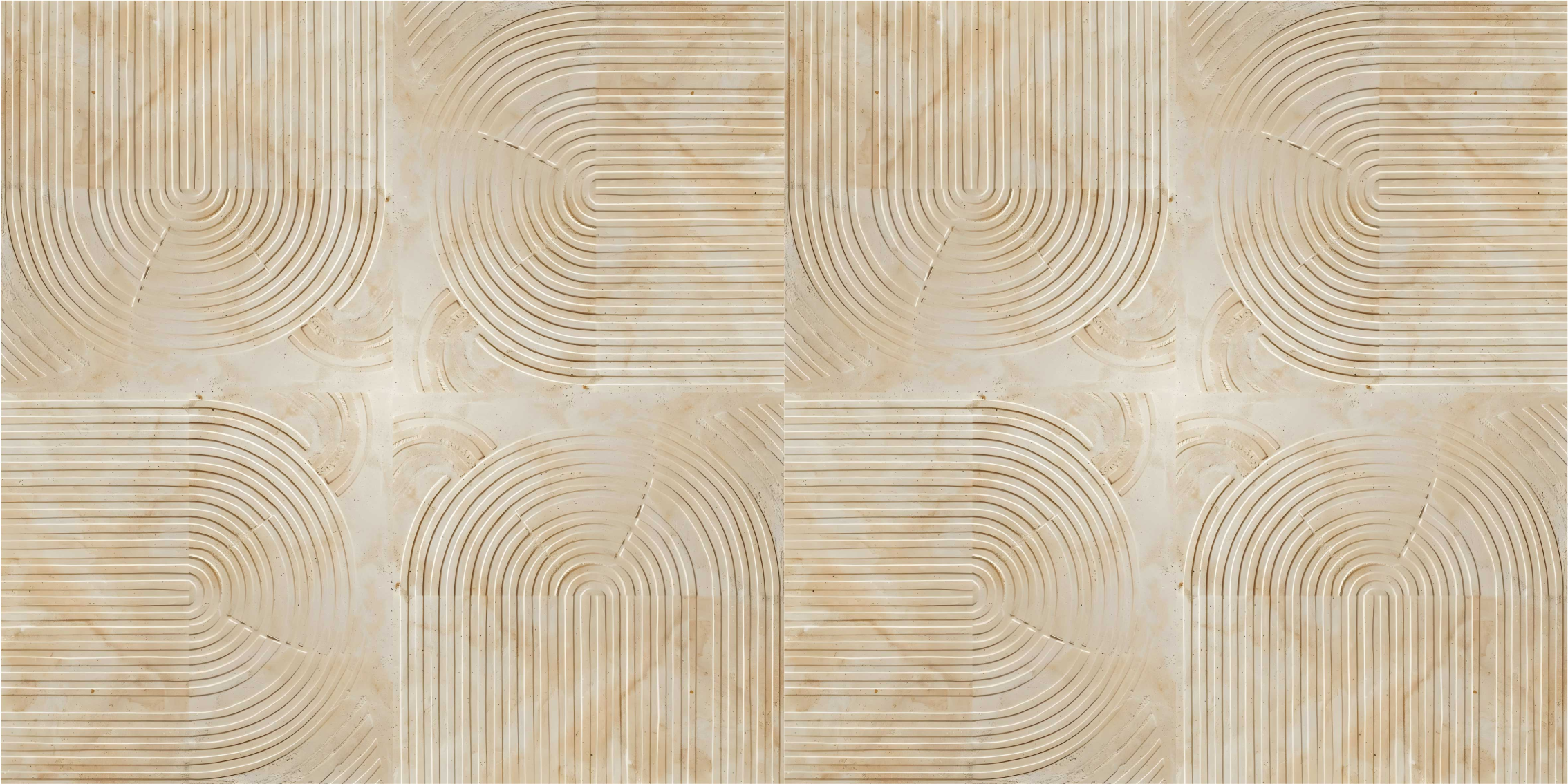 Moderne buer vinyl teppe beige - Tenstickers