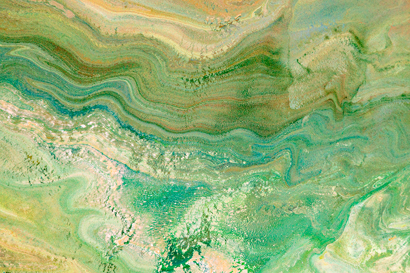 Grønne og beige farger marmor vinylteppe - Tenstickers