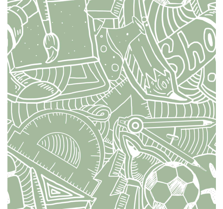 Grønt skolekritt tapet ungdom - Tenstickers