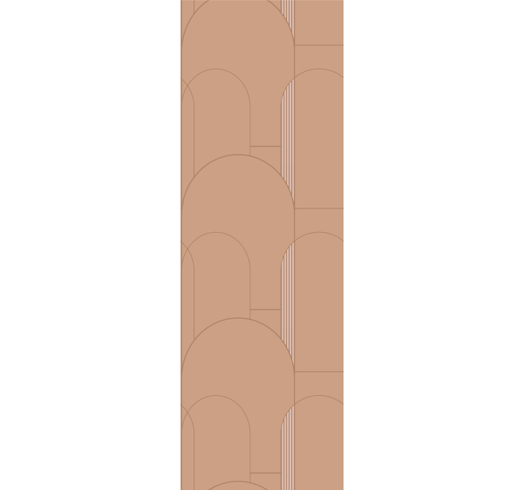 Beige buemønstre tapet moderne - Tenstickers
